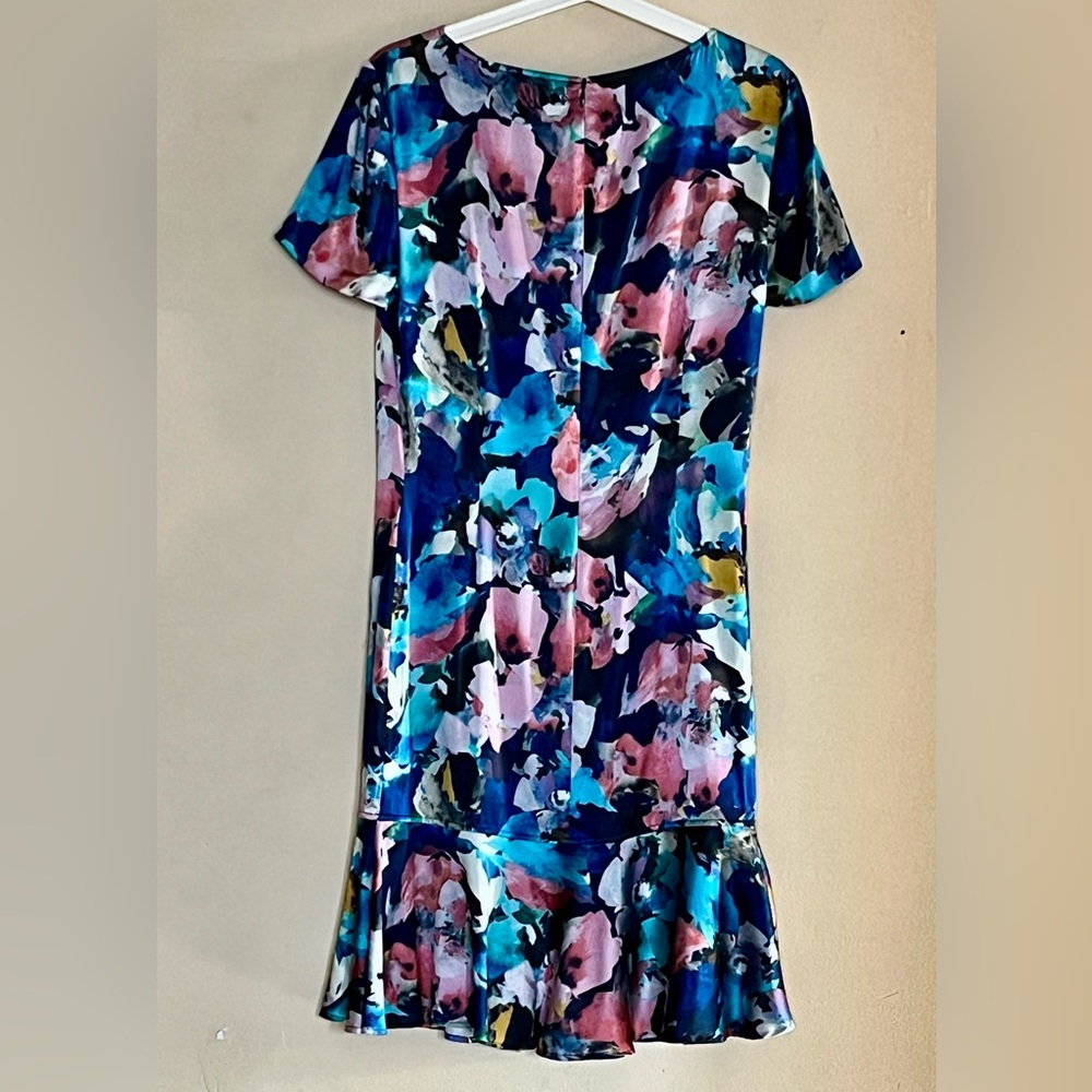 ST JOHN Floral Print Silk Dress - Picture 4 of 11